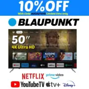 Blaupunkt 50" 4K Ultra HD Smart Google Android TV Chromecast Netflix, BT WIFI