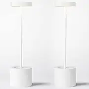 SAKRINGT 2 Pack Cordless Table Lamp Rechargeable,5000mAh Battery Operated Portable LED Table Light,Dimming Desk Lamp for Patio/Restaurant/Outdoor