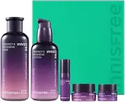 Perfect 9 Intensive Lotion 200ml & Skin 160ml. Concentrated anti-aging serum with Lingzhi mushroom for wrinkles and fine lines care. Korean Beauty skincare Set.