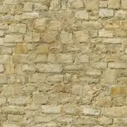 Dolls House Miniature Weathered Yellow Stone Pattern Cladding