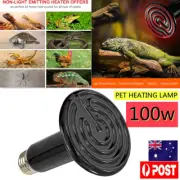 100w Infrared Ceramic Heat Emitter Lamp Bulb Reptile Pet Chicken Brooder Globe