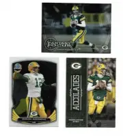 (3) AARON RODGERS FOOTBALL CARDS LOT! BOWMAN CHROME, TOPPS, ACCOLADES INSERT GB