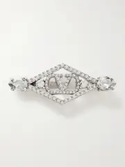 [Valentino Garavani] Valentino Garavani - Rêve Radieux Swarovski® Crystal-embellished Silver-tone Hair Clip - One size One size Silver