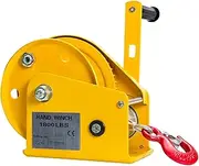 Heavy Duty Hand Winch 1200 1800 2600LB Two-Way Self-Locking Small Hand Windlass with Automatic Brake Manual Winch Tractor
