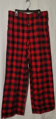 Victoria's Secret PINK Cotton Modal Red Plaid Lounge Pajama PJ Sleep Pants NWT M