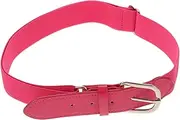 [Healvian] Adjustable Softball Belt Durable Elastic Waist Belt for Youth Baseball Uniforms Comfortable Stylish Pink Design for Activities