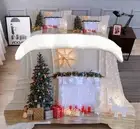 3D Snowflake Lights O215 Christmas Quilt Duvet Cover Xmas Bed Pillowcases Fay