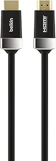 Belkin HDMI Cable HD Cable; 4K Cable High Speed HDMI Cable HDTV Cable HDMI Cable (AV10050bt2M), Black, 6.6 Feet