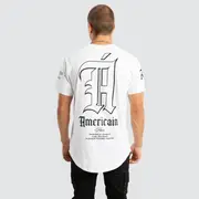 [Americain] Alden Dual Curved Tee Optical White