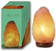 LAMARE Salt Lamp 2-3 kg with Wooden Base, Crystal Salt and Salt Lamps