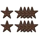 Star Iron-on Patches for Clothing Repair Backpack 1.2x1.2" 10 Pcs(Brown)