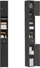 BZR34-SCH Black Bathroom Cabinet Bathroom Shelf Bathroom Tall Cabinet Cupboard
