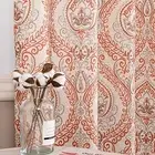 Linen Curtains for Living 50"W x 96"L (Pack of 2) C | Red Light Filtering