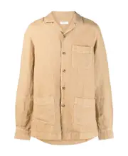 plain linen shirt XL Nude