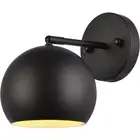 Living District LD2355BK Othello 1 Light 9 inch Black Bath Sconce Wall Light