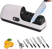 Rechargeable Electric Knife Sharpener,Knife Sharpener, Professional Electric Knife Sharpener for Home Use, 2 Stages for Quick Sharpening & Polishing, 100V-240V Global Voltage Design