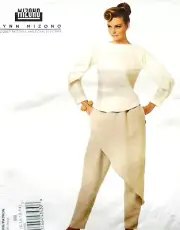 Vogue 1188 pattern Lynn Mizono uncut sizes 8-14 overlay pants top unique sleeves