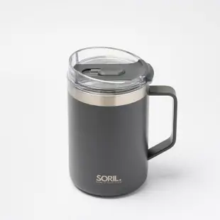 【SORIL】不鏽鋼真空保溫馬克杯480ml(買一送一 真空保溫)