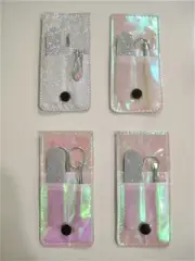 Lot of 4 Manicure Grooming Kits, Emery Board, Scissors, Tweezers, FREE SHIPPING