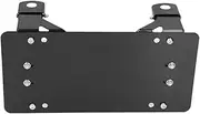 License Plate Bracket Metal Accessories with 8 3/4" Mounting Hole Flip up for Roller Fairlead 30.5x15cm Easily Install