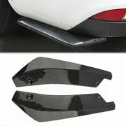 2Pcs/Set Universal Car Rear Bumper Lip Diffuser Splitter Spoiler Scratch Protector Rear Corner Rear Llip Rear Spoiler Retrofit Carbon fiber matt B