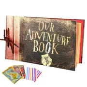 Anniversary Scrapbook DIY Photo Album Our Adventure Book Surprise Gift 80 Pages