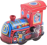 ERINGOGO Wind Up Tinplate Train Clockwork Design Lightweight Portable for Creative Play