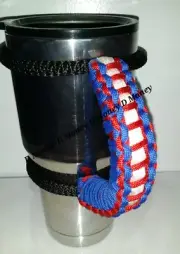 Paracord Handle for 40oz,30oz, or 20ozYeti Ozark & Rtic NY Giants Colors