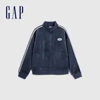 在飛比找蝦皮商城優惠-Gap 男童裝 Logo印花立領長袖外套-海軍藍(81079
