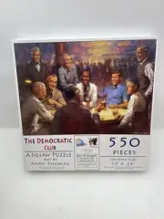SUNSOUT INC The Democratic Club 550 pc Jigsaw Puzzle by Artist Andy Thomas New!