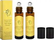 Essence Serum Roller, Eye Repair Roller Ball Frankincense Essential Oil & Resin Infused Anti-Ageing Miracle Moisturiser Roller Ball, Anti-Wrinkle Eye Cream for Dark Circles and Swollen Eyes, Pack of 2