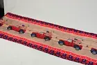 4th of July Table Runner Independence Day Red Trucks American Flag - 13" x 108"