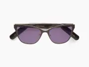 Lucyd Smart Sunglasses | Electra Model | Bluetooth Audio Glasses | Open Ear | Noise Canceling Wireless Mics| Narrow Size Chromatic Purple