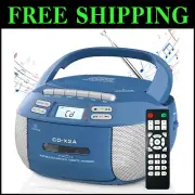 Wireless Bluetooth Boombox with CD Player and Cassette - Perfect for All Ages