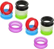 VINTORKY Scissor Finger Grips Inserts 12 Pack Colorful Silicone Finger for Pet Grooming Scissors