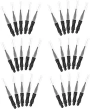 LIFKOME 50Pcs Eyebrow Brushes with Cap Micro Lamination Brushes Small Eyebrow Combs for Mascara Application Soft Bristles for Makeup Suitable for Home and Professional Use
