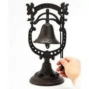 Lovely Squirrel Shape Service Bell Wrought Iron Rattle Table Ornaments