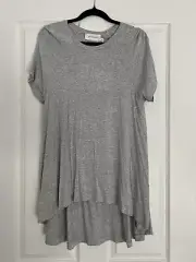 Zimmermann Grey Marle Swing Tshirt Top Size 1 New With Tags