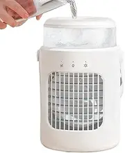 Portable Air Cooler for Room,Air Conditioner Small Desktop Cooling Fan | Quiet Cooling Accessories 3 Speed Space Cooler with Light for Living Room Camping Car