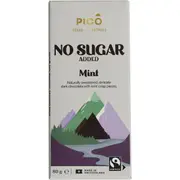 Pico No Sugar Added Dark Chocolate Bar Mint 80g