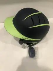 Boombah BBH1 Navy & Lime Batting Helmet, One Size Fits Most LG W/ Chin Straps