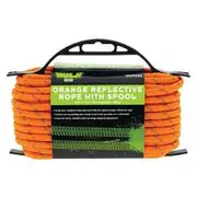 Hulk 4x4 6mm*15m Reflective Rope Orange With High Vis Weave - HU9524