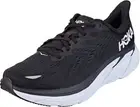 Hoka One One Men'S Clifton 8 Wide Running Shoes (Black/White, Size 8 US)