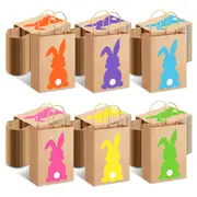 Easter Bunny Kraft Paper Gift Bags (24-Pack)