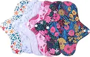 Ipetboom Menstrual Pad Liner 6pcs Reusable Sanitary Pads Bamboo Charcoal Breathable Leakproof Comfortable for Women Napk