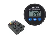 Kings 500A Battery Monitor with Shunt + 12V Compact Control Box