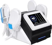 Gym Equipment HI-EMT System electromagnetic Waves Body massage Machine (4 Handles, Black)
