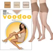 Voodoo Core Glow Control Sheers 8 Denier Waist High Stockings Tights Pantyhose H30552