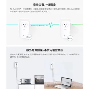 TP-Link TL-PA9020P Kit AV2000 雙埠 Gigabit 電力線橋接器套組 電力網路