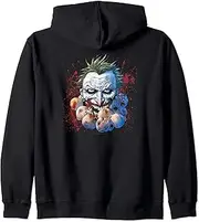 [DC Comics] Batman The Joker Doll Heads Zip Hoodie